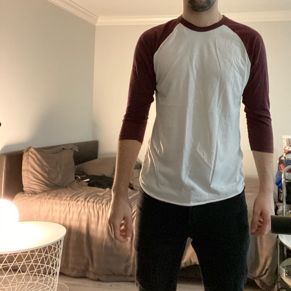 MAROON BASE-BALL T - Picture 3 of 4